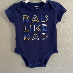 Carter’s “Rad Like Dad” Onsie